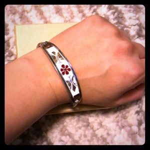 Floral Silver Bracelet